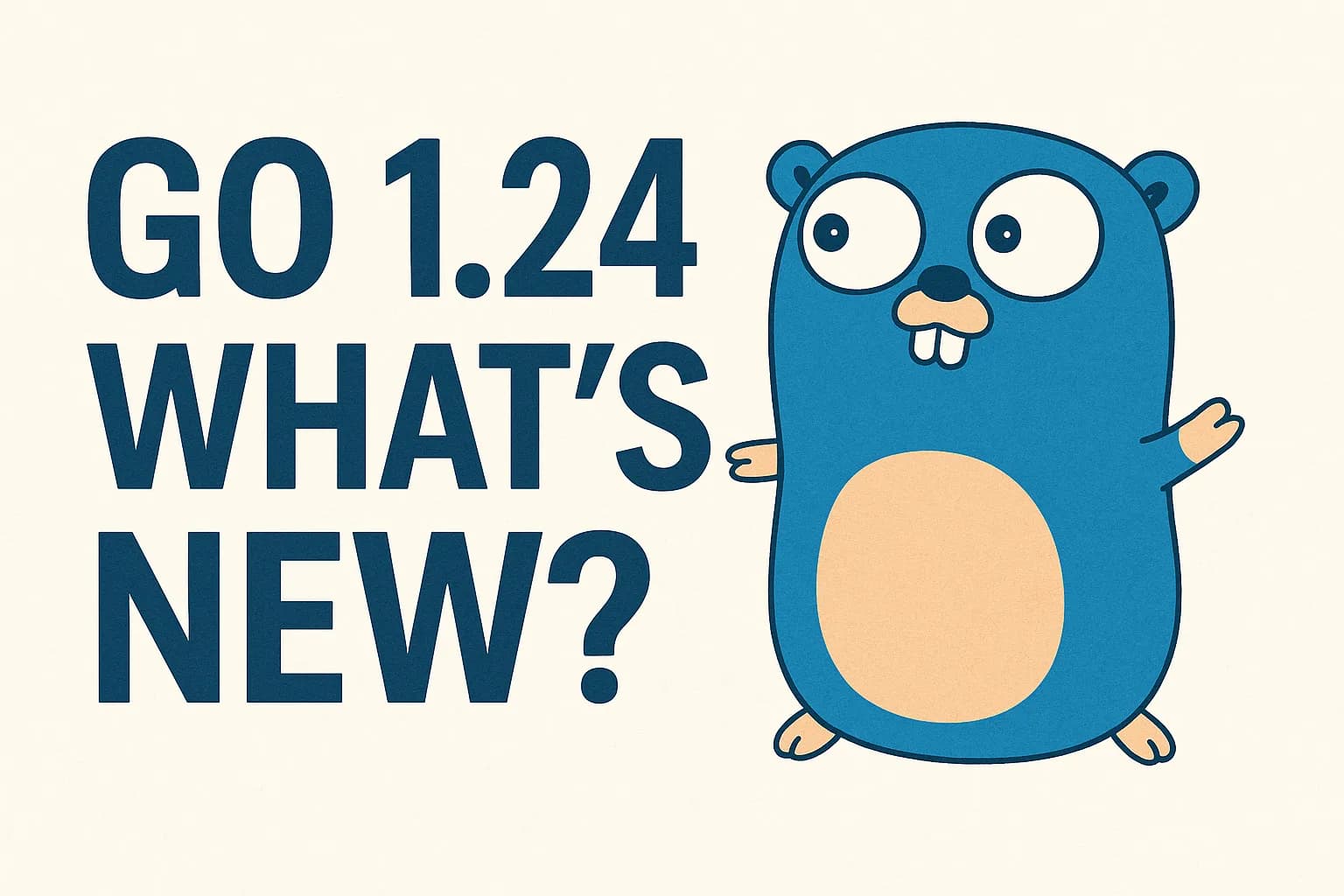 Goopher the Go Mascot - Go 1.24