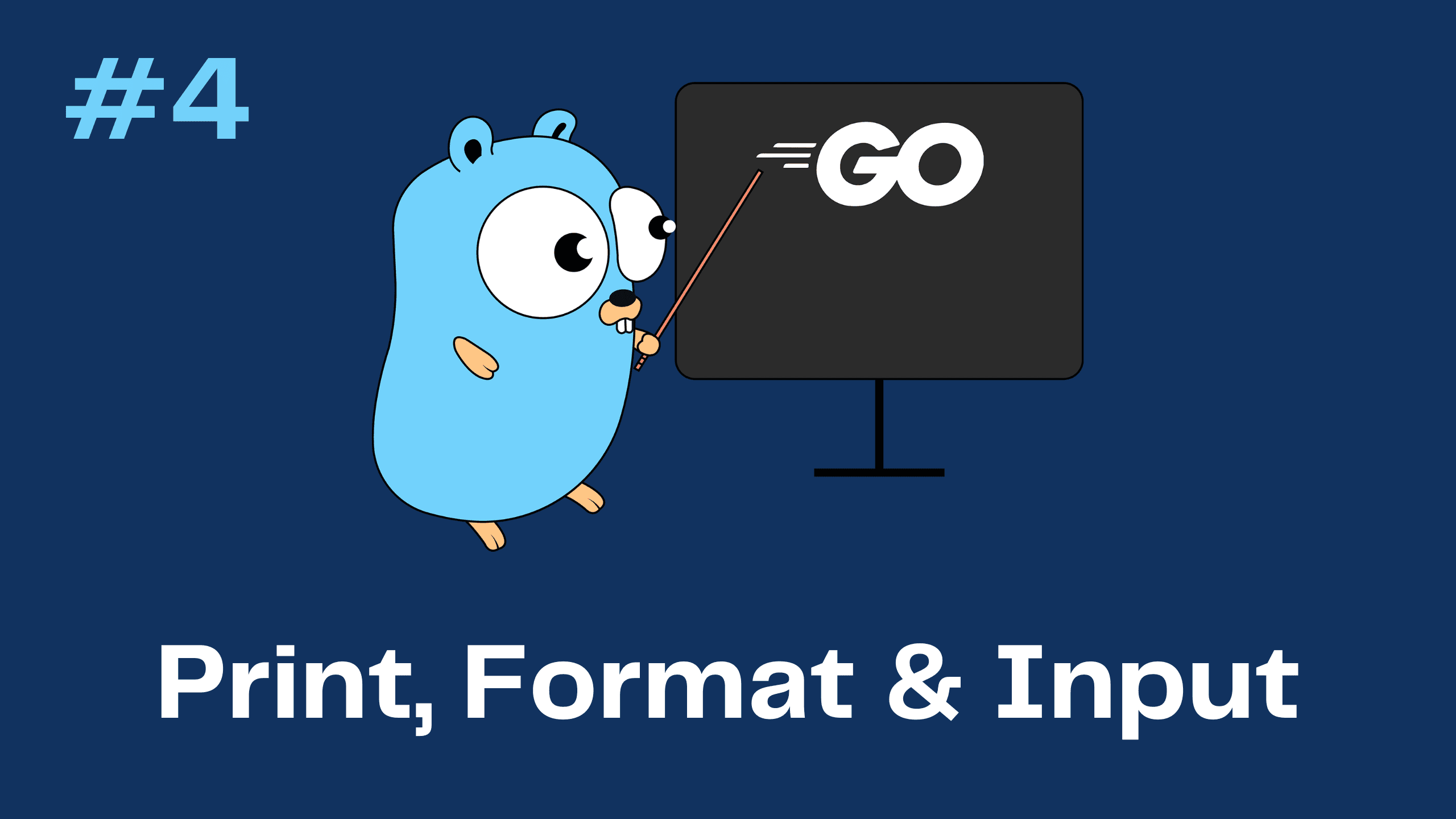 Go (Golang) Tutorial 4 - Print Formatting and Input
