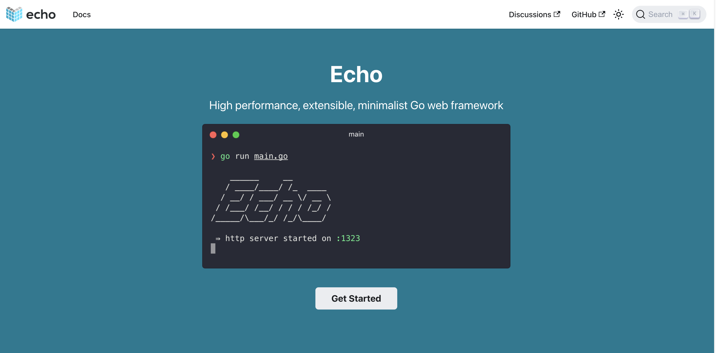 Echo framework: Clean, Lightweight, and Scalable